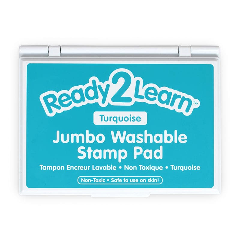 Jumbo Washable Stamp Pad Turquoise (Pack of 3) - Stamps & Stamp Pads - Learning Advantage