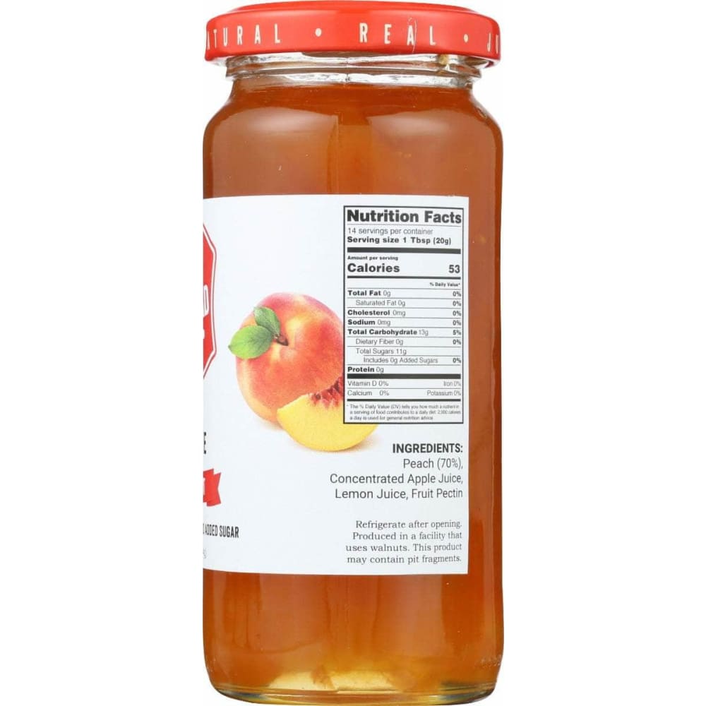 JUST SPREAD Grocery > Pantry > Jams & Jellies JUST SPREAD: Peach Fruit Preserve, 10 oz