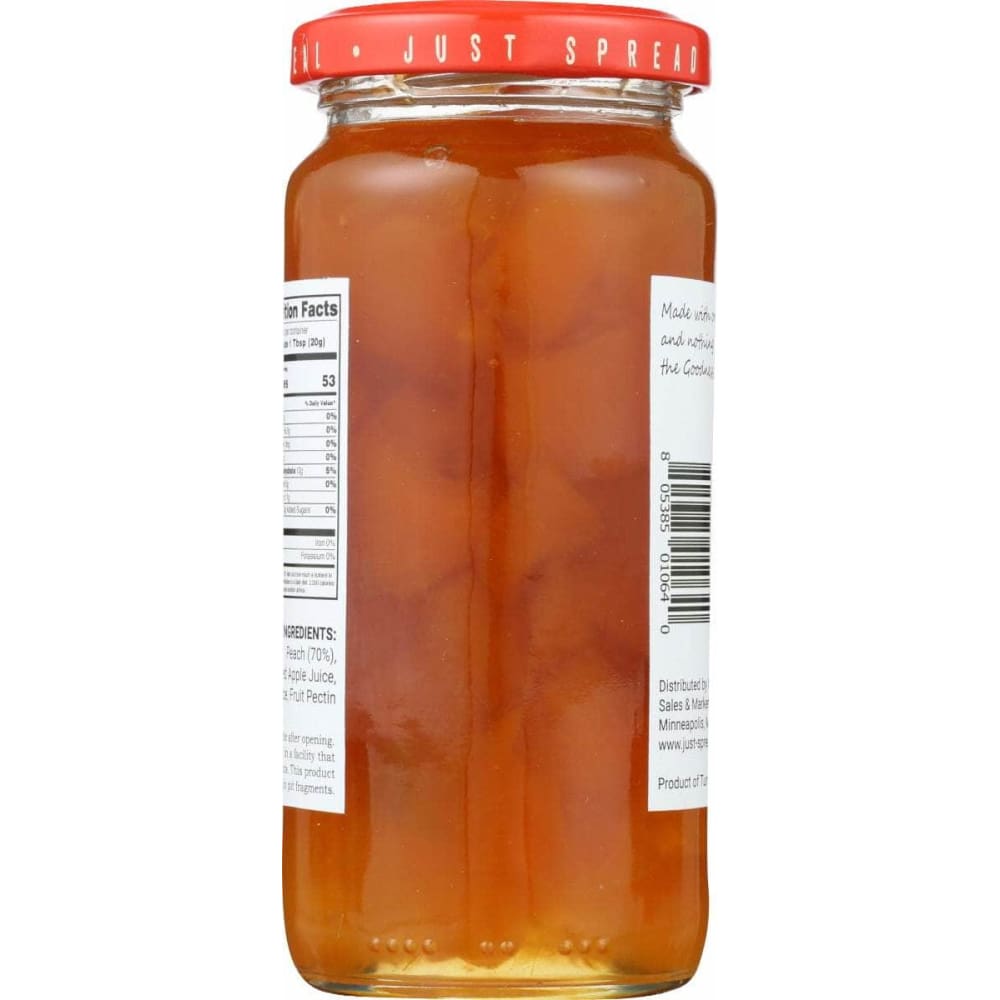 JUST SPREAD Grocery > Pantry > Jams & Jellies JUST SPREAD: Peach Fruit Preserve, 10 oz