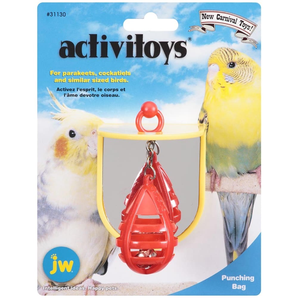JW Pet ActiviToy Punching Bag Bird Toy Multi-Color Small Medium - Pet Supplies - JW