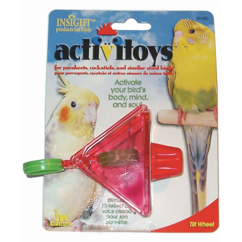 JW Pet ActiviToy Tilt Wheel Bird Toy Assorted One Size - Pet Supplies - JW