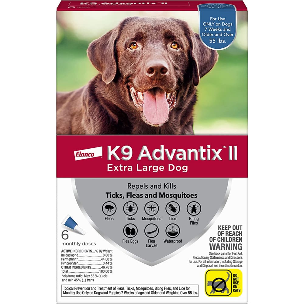 K9 Advantix II Dog Extra Large Blue 6-Pack - Pet Supplies - K9