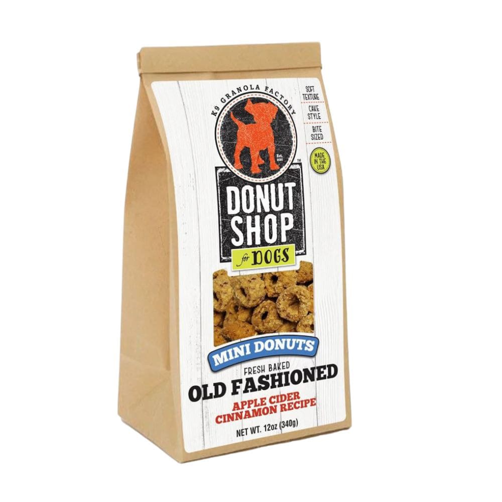 K9 Granola Mini Donuts; Apple Cider and Cinnamon 12oz - Pet Supplies - K9