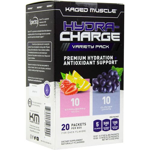Kaged Muscle Hydra-Charge Strawberry Yuzu & Glacier Grape 20 ea - Kaged Muscle