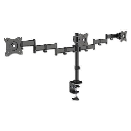 Kantek Articulating Quad Monitor Arms For 13 To 27 Monitors 360 Deg Rotation 45 Deg Tilt 180 Deg Pan Black Supports 18 Lb - Furniture -