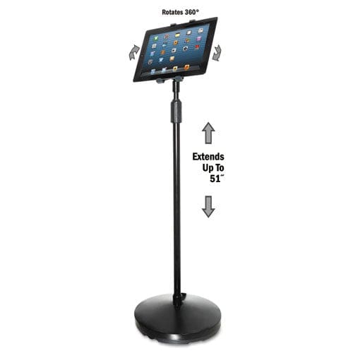 Kantek Floor Stand For Ipad And Other Tablets Black - School Supplies - Kantek