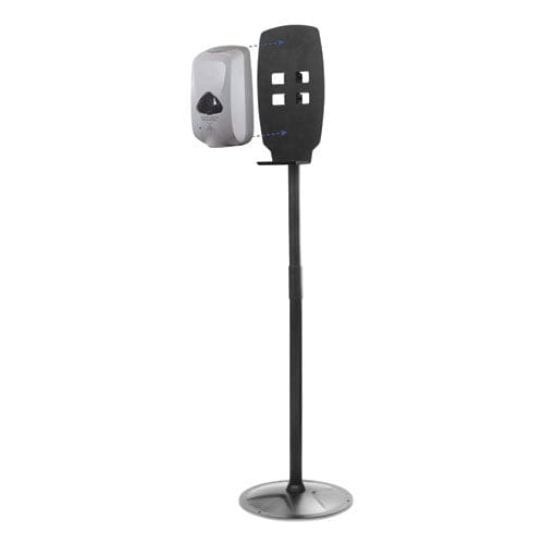 Kantek Floor Stand For Sanitizer Dispensers Height Adjustable From 50 To 60 Black - Janitorial & Sanitation - Kantek