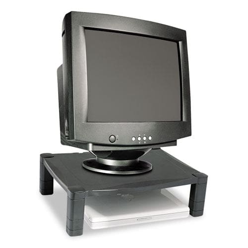 Kantek Single-level Monitor Stand 17 X 13.25 X 3 To 6.5 Black Supports 50 Lbs - School Supplies - Kantek