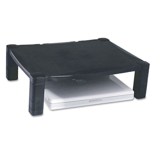 Kantek Single-level Monitor Stand 17 X 13.25 X 3 To 6.5 Black Supports 50 Lbs - School Supplies - Kantek