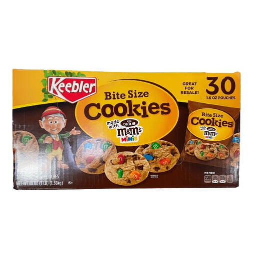 Keebler M&M Mini Cookie Snack Packs, Chocolate Chip, 1.6 Ounce Pouch, 30  Pouches per Carton