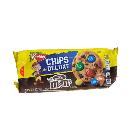 Keebler Keebler Chips Deluxe Milk Chocolate M&M's Chocolate Candies Cookies, 9.75 oz