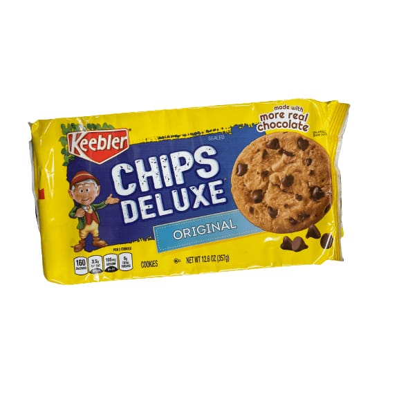 Keebler Chips Deluxe Original Chocolate Chip Cookies, 12.6 oz | ShelHealth