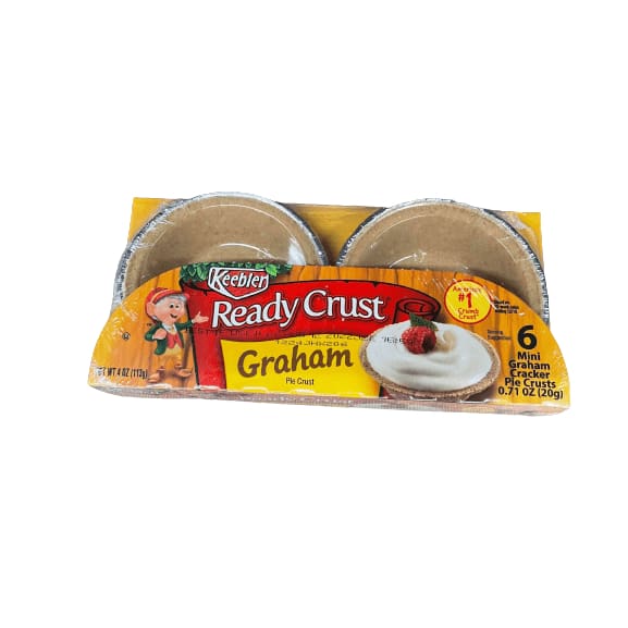 ShelHealth Keebler Ready Crust, Mini Pie Crusts, Graham Cracker, 4 Ounce