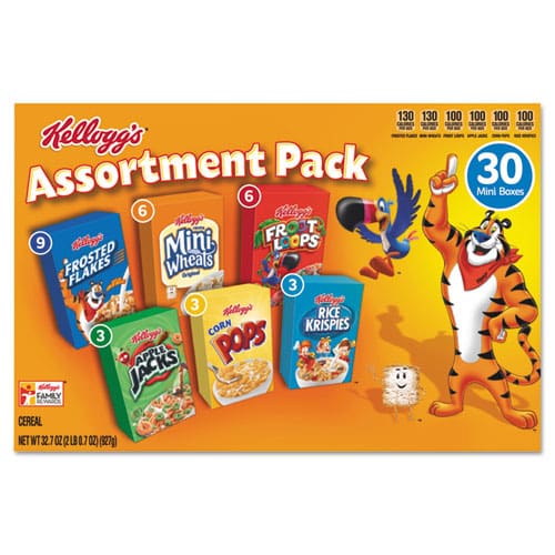 Kellogg’s Breakfast Cereal Mini Boxes Assorted 2.39 Oz Box 30/carton - Food Service - Kellogg’s®