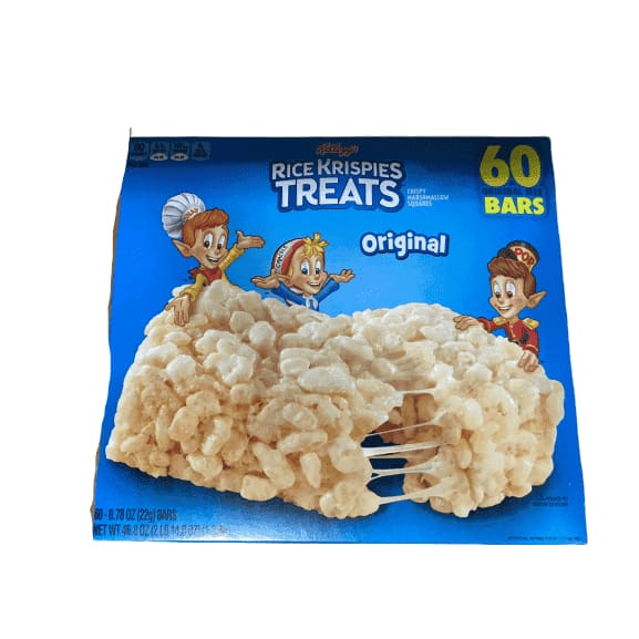 Kellogg's Rice Krispies Treats, Original, 0.78 oz, 60 ct - ShelHealth.Com