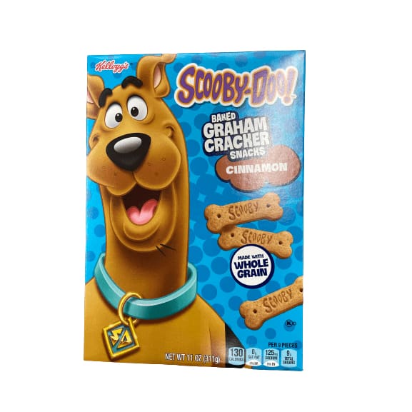 Kellogg's SCOOBY-DOO! Baked Graham Cracker Snacks, Cinnamon, 11 Oz, Box ...