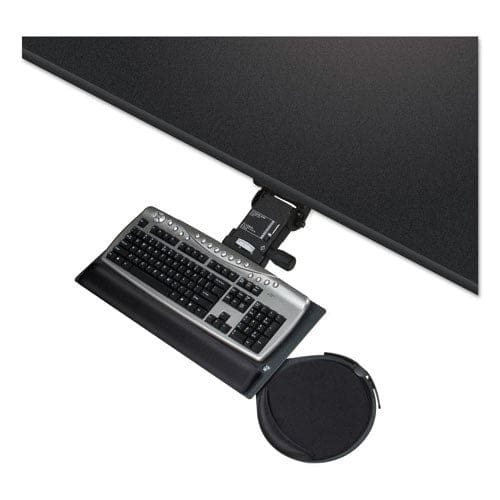 Kelly Computer Supply Leverless Lift N Lock Keyboard Tray 19w X 10d Black - Furniture - Kelly Computer Supply