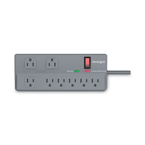 Kensington Guardian Premium Surge Protector 8 Ac Outlets 6 Ft Cord 1,080 J Gray - Technology - Kensington®