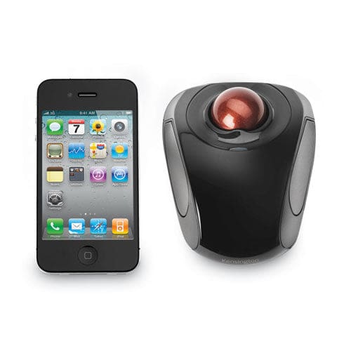 Kensington Orbit Wireless Mobile Trackball 2.4 Ghz Frequency/30 Ft Wireless Range Left/right Hand Use Black/red - Technology - Kensington®