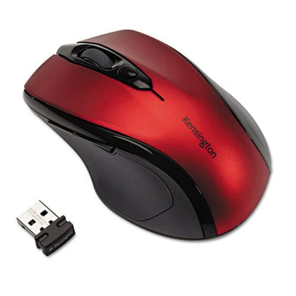 Kensington Pro Fit Mid-size Wireless Mouse 2.4 Ghz Frequency/30 Ft Wireless Range Right Hand Use Ruby Red - Technology - Kensington®