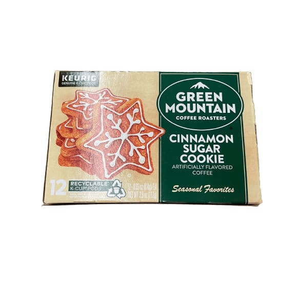 Green Mountain Keurig Coffee Green Mountain Cinnamon Sugar Cookie, 12 Count