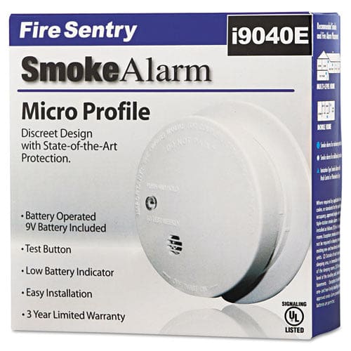 Kidde Battery-operated Smoke Alarm Unit 9v 3.88 Diameter - Janitorial & Sanitation - Kidde