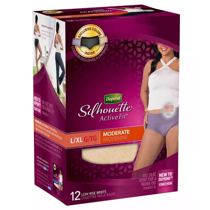 Kimberly Clark Depend Silhouette Underwear Womens L/Xl Pack of 12 - Item Detail - Kimberly Clark