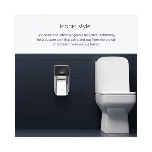 Kimberly-Clark Professional* Icon Coreless Standard Roll Toilet Paper Dispenser 7.18 X 13.37 X 7.06 Black Mosaic - Janitorial & Sanitation -