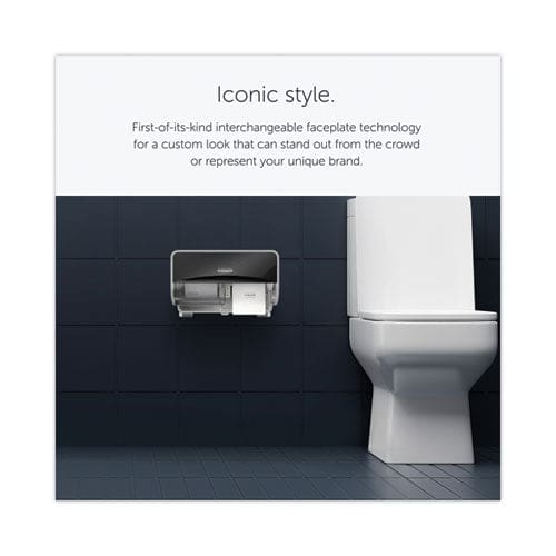 Kimberly-Clark Professional* Icon Coreless Standard Roll Toilet Paper Dispenser 8.43 X 13 X 7.25 Black Mosaic - Janitorial & Sanitation -