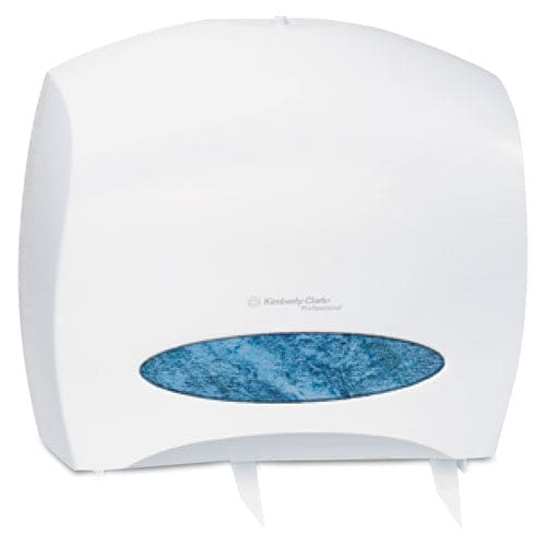 Kimberly-Clark Professional* Jrt Jr. Escort Jumbo Roll Bath Tissue Dispenser 16 X 5.75 X 13.88 Pearl White - Janitorial & Sanitation -