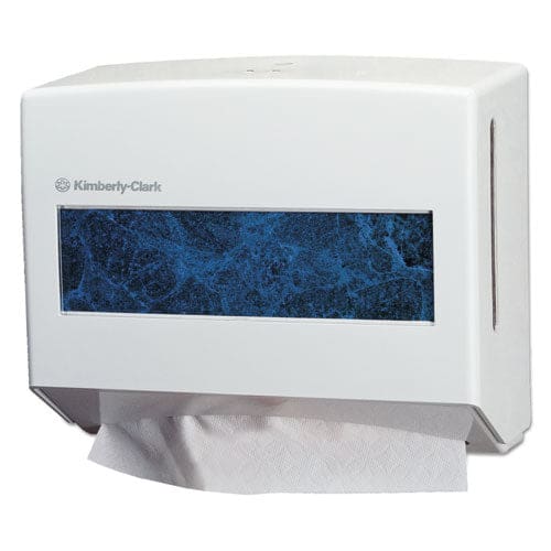 Kimberly-Clark Professional* Scottfold Compact Towel Dispenser 10.75 X 4.75 X 9 Pearl White - Janitorial & Sanitation - Kimberly-Clark