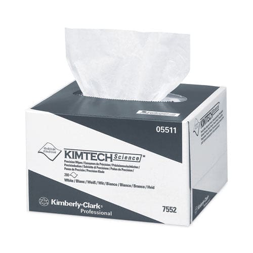 Kimtech Precision Wipers Pop-up Box 1-ply 4.4 X 8.4 White 280/box 60 Boxes/carton - School Supplies - Kimtech™