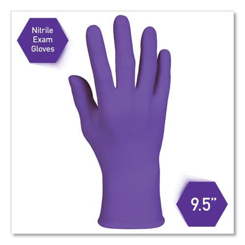 Kimtech Purple Nitrile Exam Gloves 242 Mm Length Large Purple 1,000/carton - Janitorial & Sanitation - Kimtech™