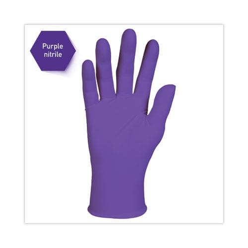 Kimtech Purple Nitrile Exam Gloves 242 Mm Length Large Purple 100/box - Janitorial & Sanitation - Kimtech™