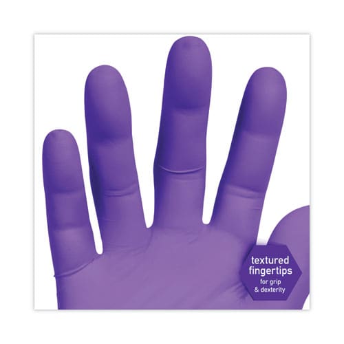 Kimtech Purple Nitrile Exam Gloves 242 Mm Length Large Purple 100/box - Janitorial & Sanitation - Kimtech™