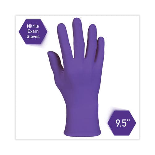 Kimtech Purple Nitrile Exam Gloves 242 Mm Length Large Purple 100/box - Janitorial & Sanitation - Kimtech™