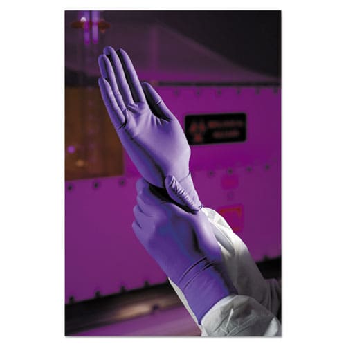 Kimtech Purple Nitrile Gloves Purple 242 Mm Length X-small 6 Mil 1,000/carton - Janitorial & Sanitation - Kimtech™