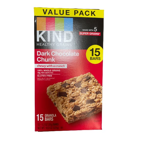 KIND KIND Bars, Healthy Grain Bars, Multiple Choice Flavor, Gluten free, 1.2 oz, 15 Snack Bars