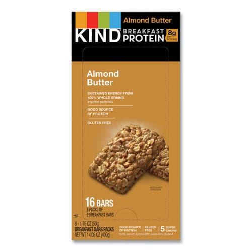 KIND Breakfast Protein Bars Almond Butter 50 G Box 8/pack - Food Service - KIND