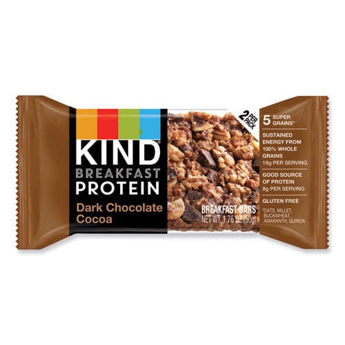 KIND Breakfast Protein Bars Dark Chocolate Cocoa 50 G Box 8/pack - Food Service - KIND