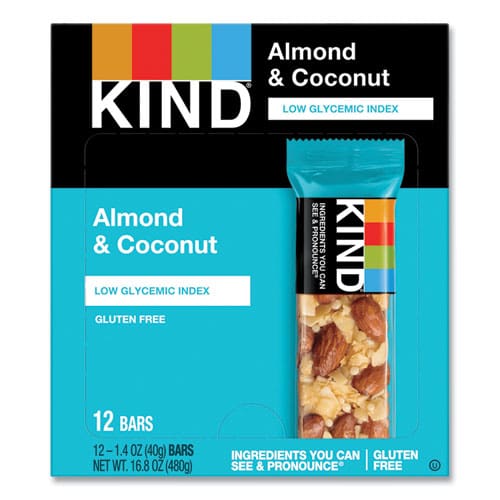 KIND Fruit And Nut Bars Almond And Coconut 1.4 Oz 12/box - Food Service - KIND