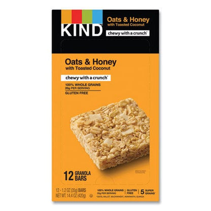 KIND Healthy Grains Bar Oats And Honey With Toasted Coconut 1.2 Oz 12/box - Food Service - KIND