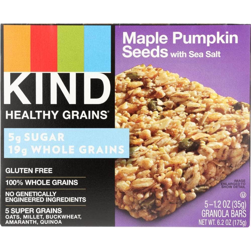 Kind Kind Healthy Grains Granola Bars Maple Pumpkin Seeds with Sea Salt 5 Count, 6.2 oz