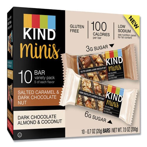 KIND Minis Caramel Almond Nuts/sea Salt 0.7 Oz 10/pack - Food Service - KIND