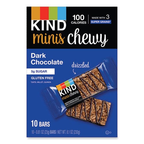 KIND Minis Chewy Dark Chocolate 0.81 Oz,10/pack - Food Service - KIND