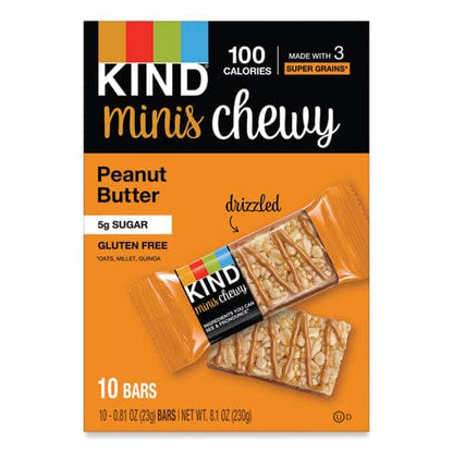 KIND Minis Chewy Peanut Butter 0.81 Oz 10/pack - Food Service - KIND