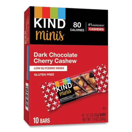 KIND Minis Dark Chocolate Cherry Cashew 0.7 Oz 10/pack - Food Service - KIND