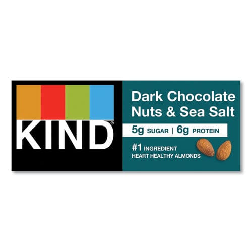 KIND Nuts And Spices Bar Dark Chocolate Nuts And Sea Salt 1.4 Oz 12/box - Food Service - KIND