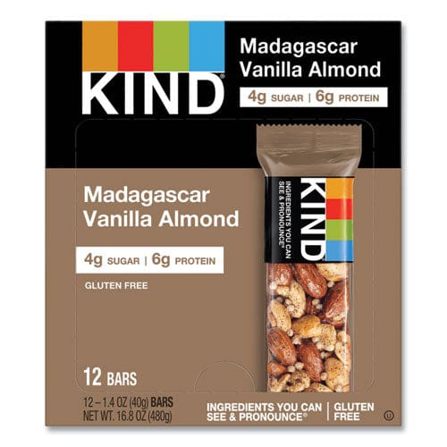 KIND Nuts And Spices Bar Madagascar Vanilla Almond 1.4 Oz 12/box - Food Service - KIND