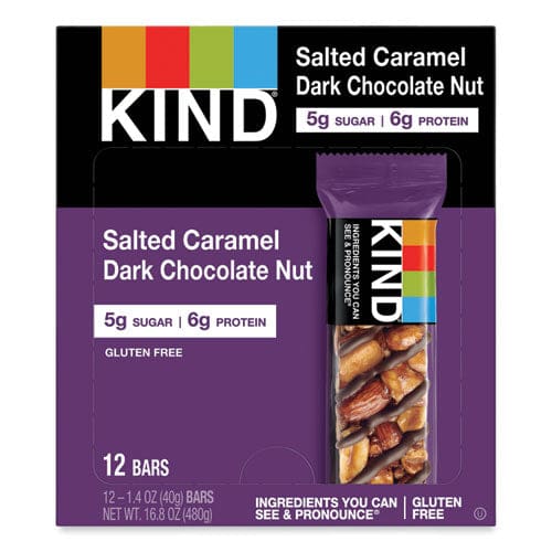 KIND Nuts And Spices Bar Salted Caramel And Dark Chocolate Nut 1.4 Oz 12/pack - Food Service - KIND